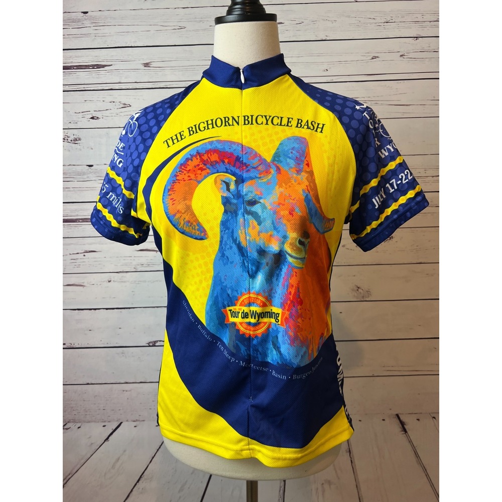 Cycling Jersey Bighorn Bicycle Bash Bike shirt Medium Womens Tour de Wyoming USA